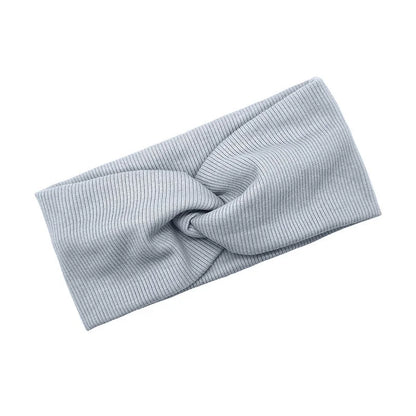 Baby Headband Yoga Sport Girls Kids Children Adult Women Bandage Solid Twisted Knotted Soft Hair Accessories Turban