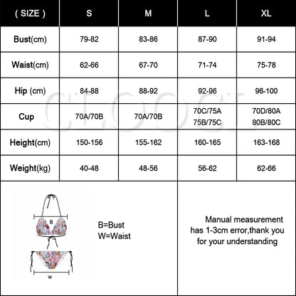 CLOOCL American Flag Sexy Bikini Sets July 4th Independence Day Theme Swimsuit Vacation Adjustable Lacing Bikini No Chest Pad