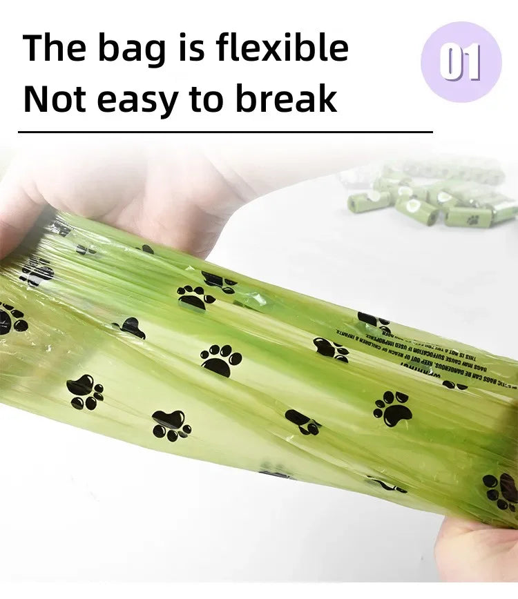 Dog Poop Bag Biodegradable Pet Garbage Bag Dog Poop Bags Dog Poop Bag Dispenser Dog Cleaning Supplies Dog Products for Dogs Gift