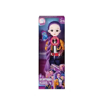 2026_Cute Doll Wearing KPop Witch Huntress Costume 3D Eyes Music-Playing Toy with Movable Joints for Girls And Boys