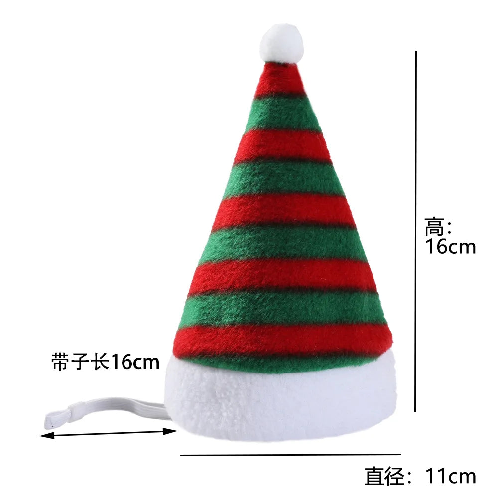 Pet Cat Dog Christmas Hat Cap Puppy Dog Accessories for Small Dogs Costume Dog Caps for Cats Costumes Pet Supplies 강아지 크리스마스
