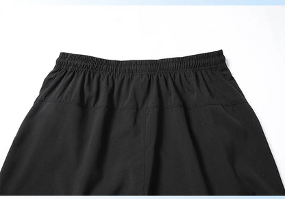 2025 New Summer Men's Beach Shorts Beach New Models Solid Color Fashion Leisure Comfortable Elastic Waist Double Pockets Cool