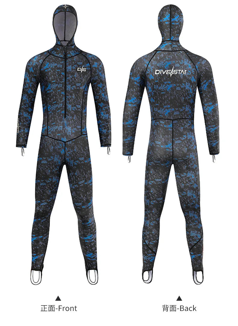 0.5MM Lycra Swimsuit Women Men Summer Suits Fishing Diving Surfing Snorkeling Kayaking Camouflage Adult Full Body