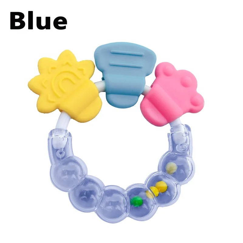 Silicone Teethers for Baby Things Newborn Chews Food Grade Teethers Training Bed Toy  Baby fruit item Feeding Infant Rattle