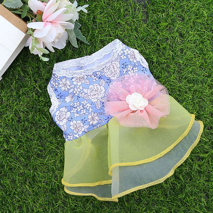 Pet Dresses Spring And Summer Pet Cothes Spring And Summer Cute Pet Supplies Dresses Rose Dress Dog Clothes Ropa Para Perros