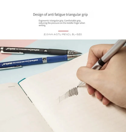 2.0mm Mechanical Pencil Black / Color Lead Refill 2B Sketching Pencil Art Sketch Painting Writing For School & Office Stationery