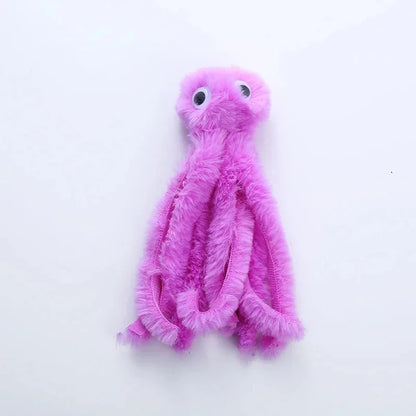 Pet Plush Toy Cat Catnip Octopus Shape Toy Bite Resistant Interactive Pet Cat Plaything Dog Teeth Cleaning Chew Toy Pet Supplies