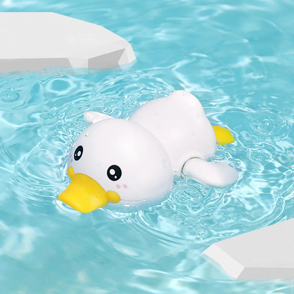 New Summer Bathroom Bath Shower Baby Clockwork Swimming Children Play Water Cute Little Duck Bathing Bathtub Toys For Kid Gifts