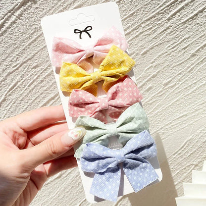 5/7pcs Baby Girl Hair Clips Set Cute Floral Bow Bunny Princess Hairpin for Toddler Girl Lovely Bang Side Clip Hair Accessories