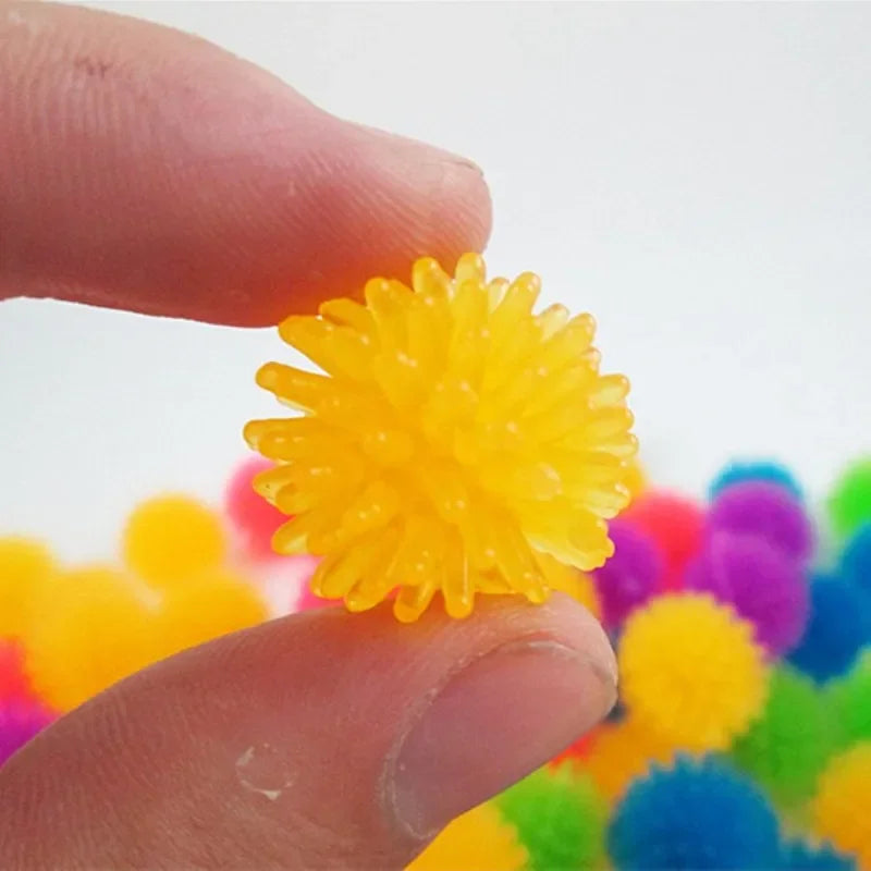 5/10pcs Funny Hedgehog Ball Cat Toys Creative Colorful Stretch Plastic Ball Interactive Cat Soft Spiky Cat Toy Pet Supplies