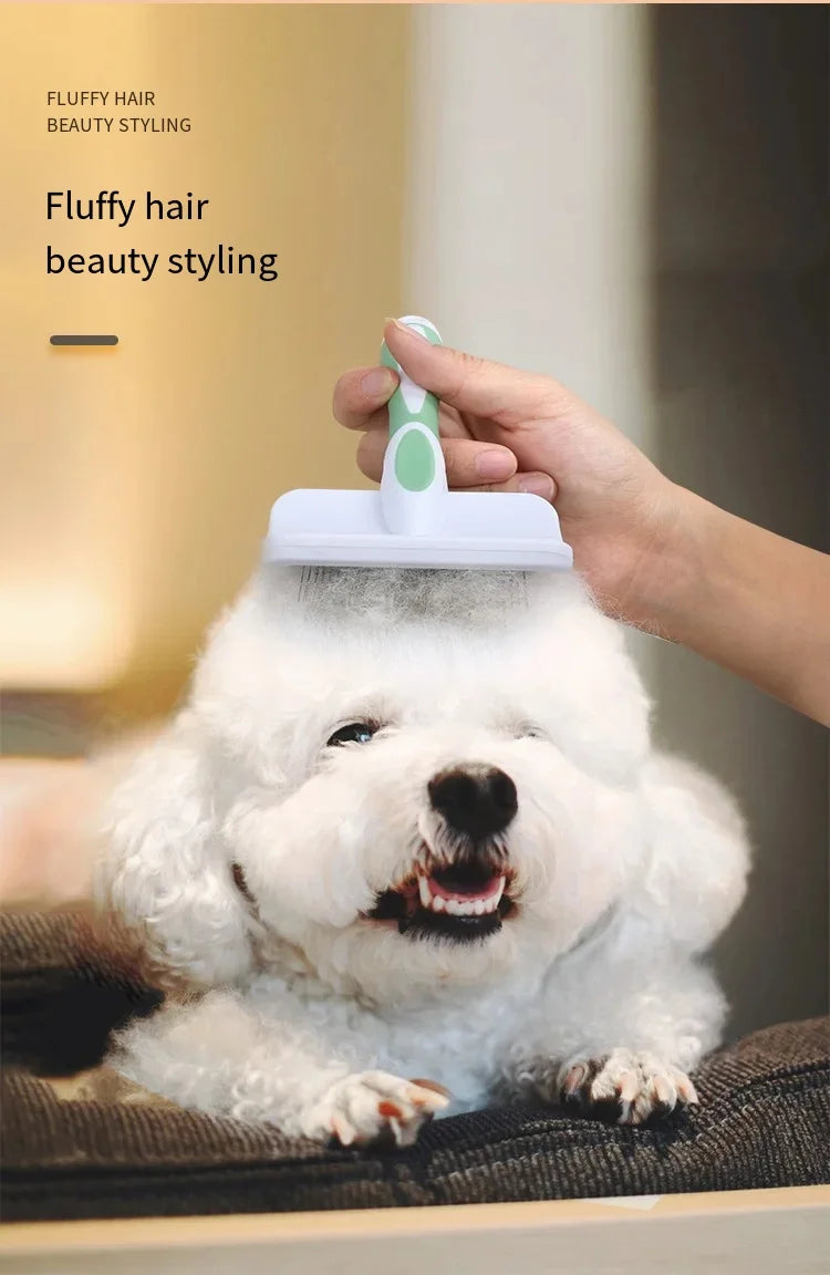 Pet Hair Shedding Comb Dog Cat Brush Grooming Long Hair Indoor Cats Brush Hair Remover Cleaning Beauty Slicker Pet Supplies