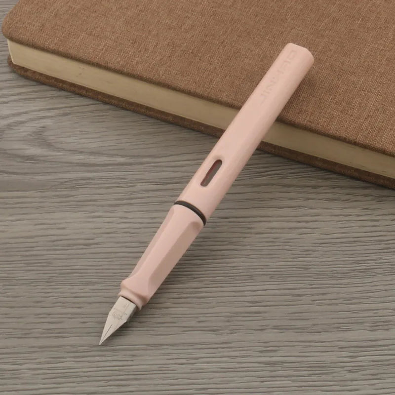 High Quality Brand Jinhao Fashion Fountain Pen Starry Plastic Finance Classic Macaron Pink EF Ink Pen Office School Supplies New