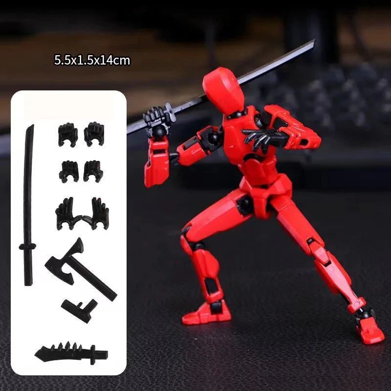 UNGH Multi-Jointed Action Figure Dragon 3D Printed Assembly Movable 13 Body Movable Robot Toys Gifts For Children