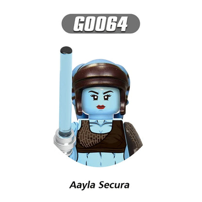 Jedi Temple Guard Building Blocks Count Dooku Mini Mace Windu Figurine Ahsoka Tano Bricks Qui-Gon jinn Figure Kids Toys G0108