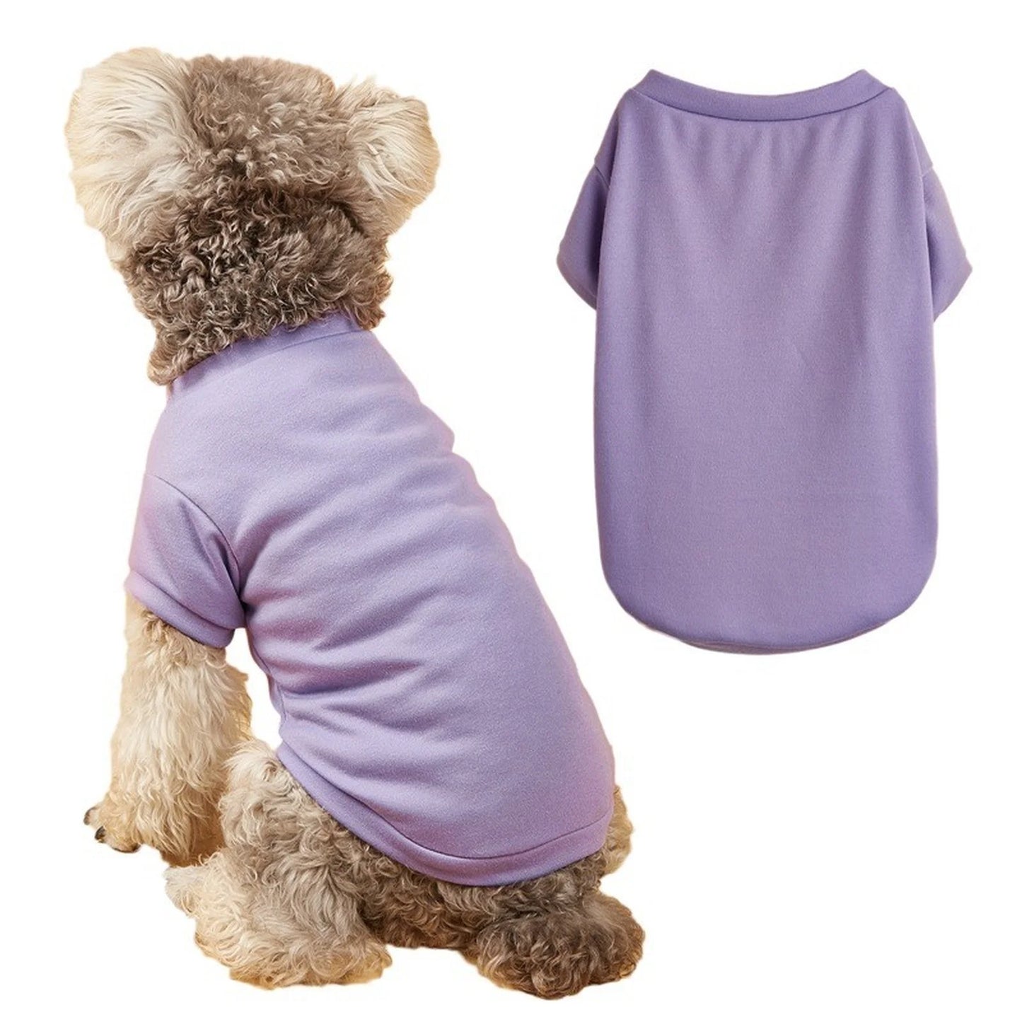 Breathable Dog T-shirt Solid Comfortable Thin Vest For Dogs Cute Summer Pet Clothes Dog Vest Tops Pet Supplies