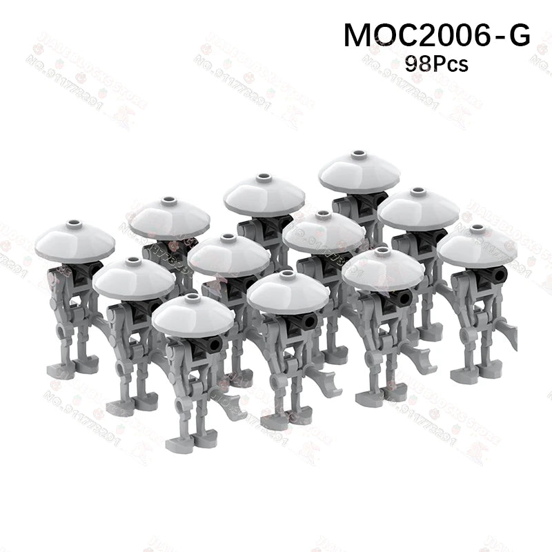 Sci-Fi Movie Series Droid Building Blocks Creative Mini Collector Turret Robot Annihilator Robot Model Bricks Toys For Kids Gift