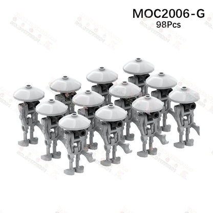 Sci-Fi Movie Series Droid Building Blocks Creative Mini Collector Turret Robot Annihilator Robot Model Bricks Toys For Kids Gift