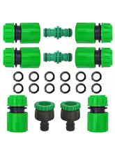 Garden Watering Hose ABS Quick Connector 1/2” End Double Male Hose Coupling Joint Adapter Extender Set For Hose Pipe Tube