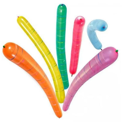 10/20pcs Mixed Color Long Latex Rocket Balloon Flying Squeaking Birthday Party Decoration Classic Toys