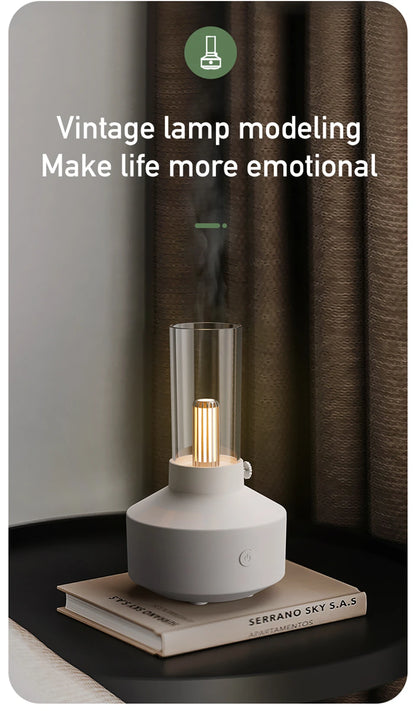 Retro Lamp Aromatherapy Diffuser Air Humidifier Home Room Fragrance USB Electric Ultrasonic Aroma Essential Oil Difusor