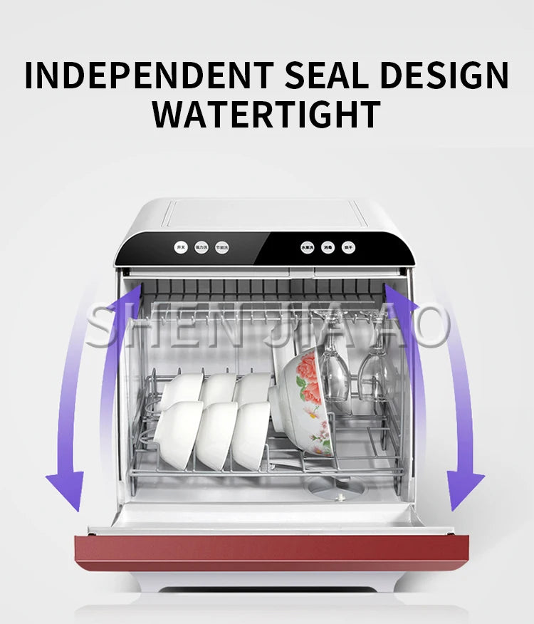 1200W Household Dishwasher Washing Machine Fully automatic Dishwashers Desktop Dish Washers Small Disinfecting Dishwasher Mini