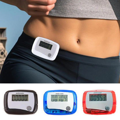 Pedometer for Walking Digital Fitness Sports Walk Meter 3D Step Pedometer for Sports Running Training Hiking Backpacking Travel