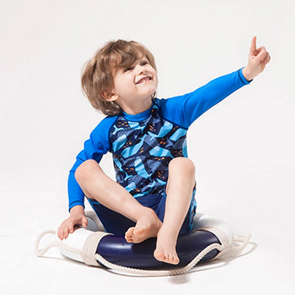 Boys Girls Swimsuit for Kids Toddler 2 to 3 4 5 6 7 8 Years Cute Shark Children's Swimwear Suit Tops+Shorts 2pieces Swim Outfits