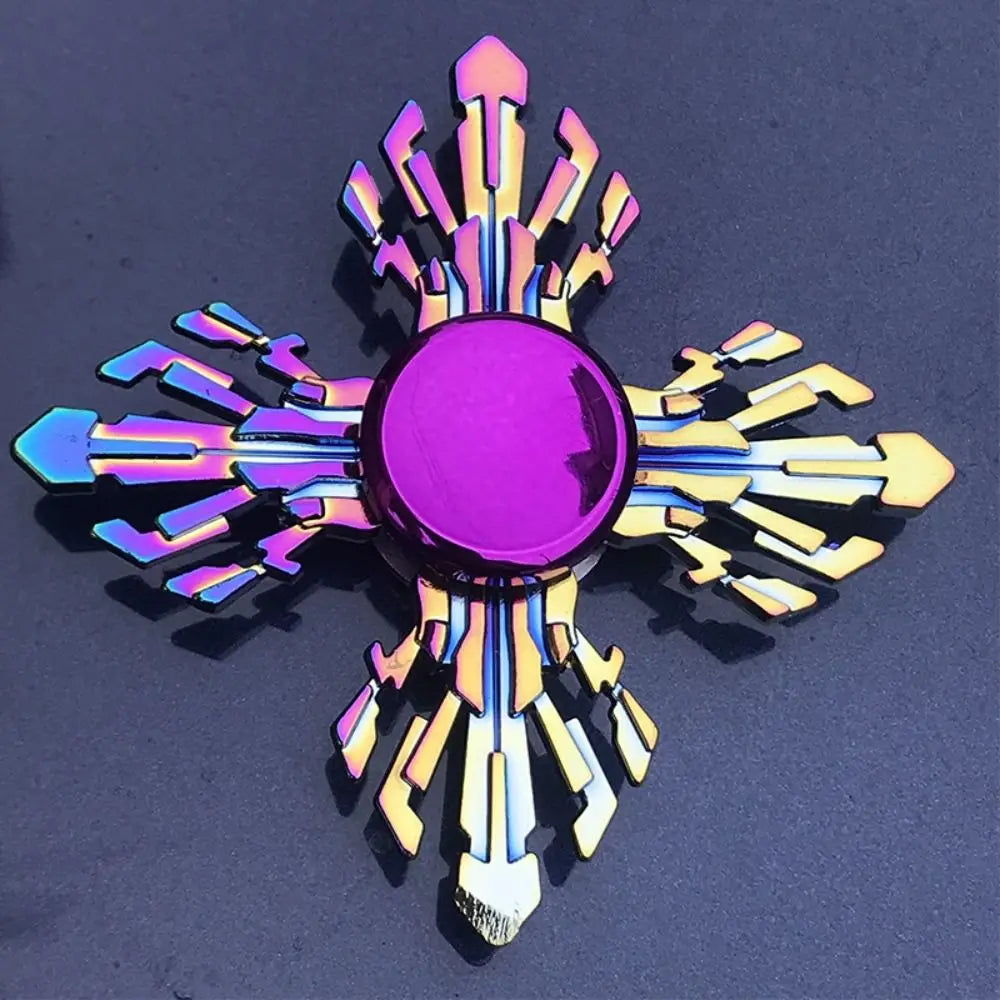 Dragon Wings Hand Spinner High Speed Low Noise Fingertip Gyro Alloy Anti Pressure Metal Rainbow Finger Spinner Children Toys
