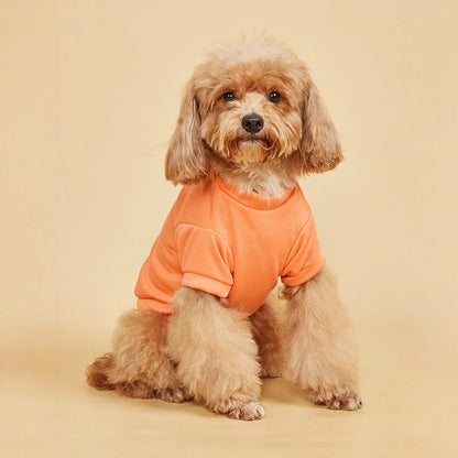Breathable Dog T-shirt Solid Comfortable Thin Vest For Dogs Cute Summer Pet Clothes Dog Vest Tops Pet Supplies