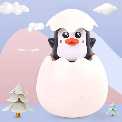 Bath Bathtub Toys for Toddlers 1 2 3 Years Old Duck Rotatable Waterwheel Bathroom Strong Suckers Water Scoop Fun Bath Toys Gifts