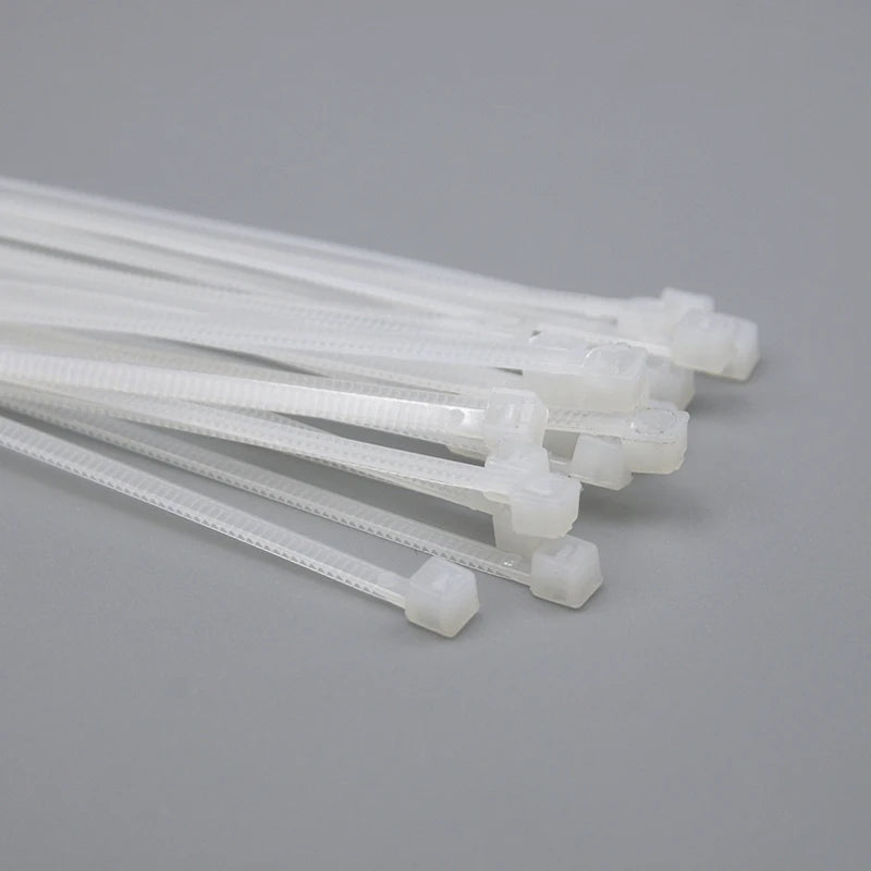 100pcs nylon plastic zip ties, cold resistant drawstring bags Cable Ties small