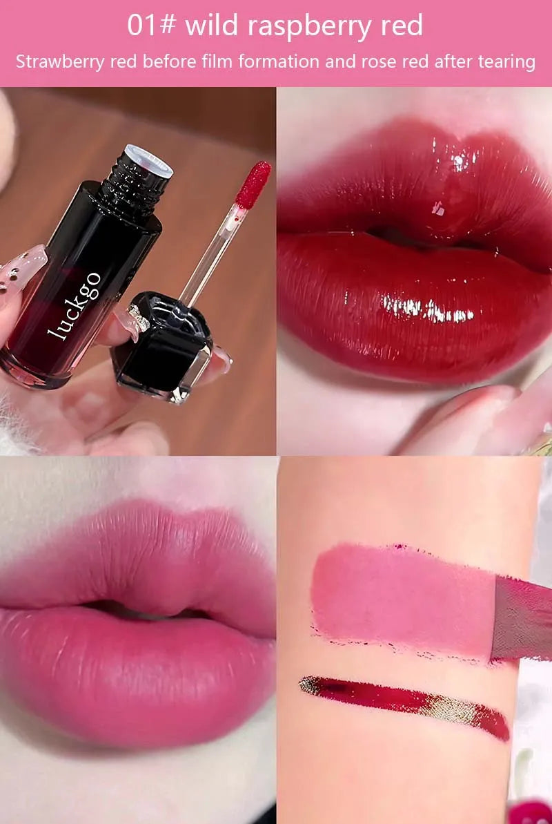 Chocolate Brown Peel Off Lip Stain Waterproof Makeup Matte Khaki Orange Liquid Lipstick Nude Black Tattoo Lips Tint Cosmetic