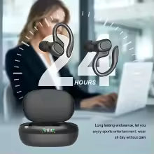 True Wireless Sport Earbuds – IPX5 Waterproof with LED Charging Case