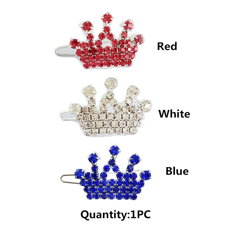 Bling Pearl Dog Collar Small and Medium Dogs Crown Hair Clips Puppy Accessories Doggy Heart and Bone Necklace Pet Supplies