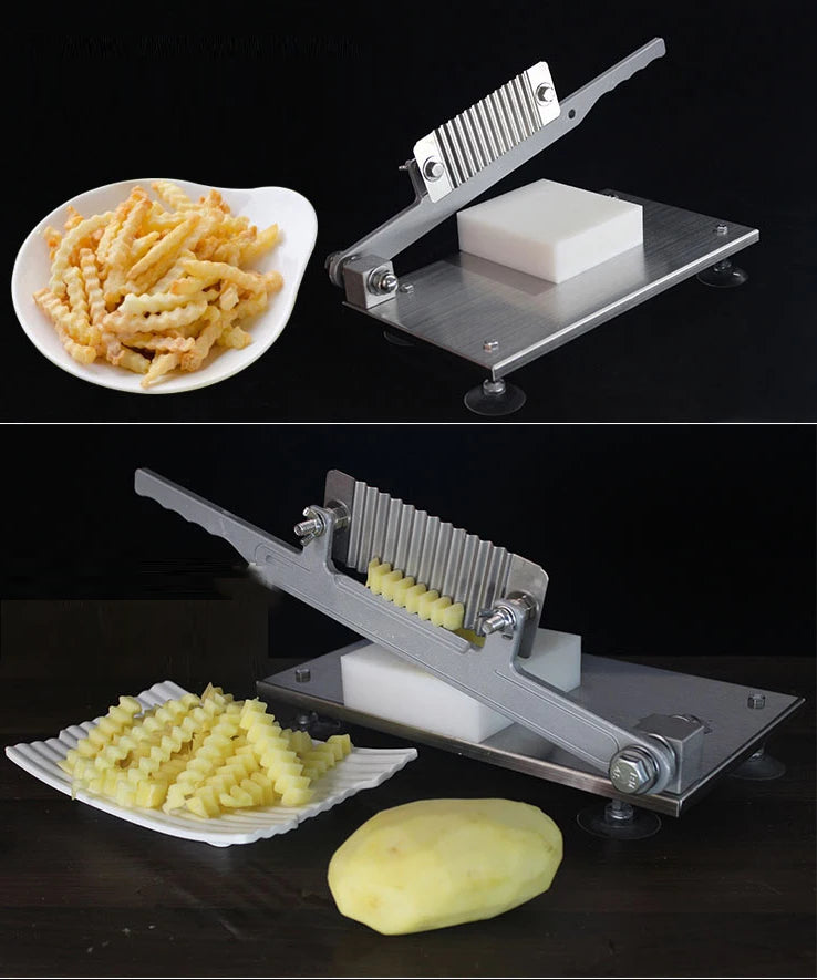Commercial Vegetable Heavy Duty Professional Potato Slicer Tool Kattex French Fry Cutter Wave Potato Slicer Cutter