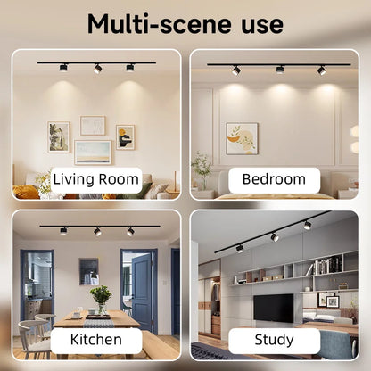 GX53 LED Track Spotlights Replaceable light bulb 110V 220V track Lights for Home Decor Living Room Kitchen Ceiling Lamp Decorate