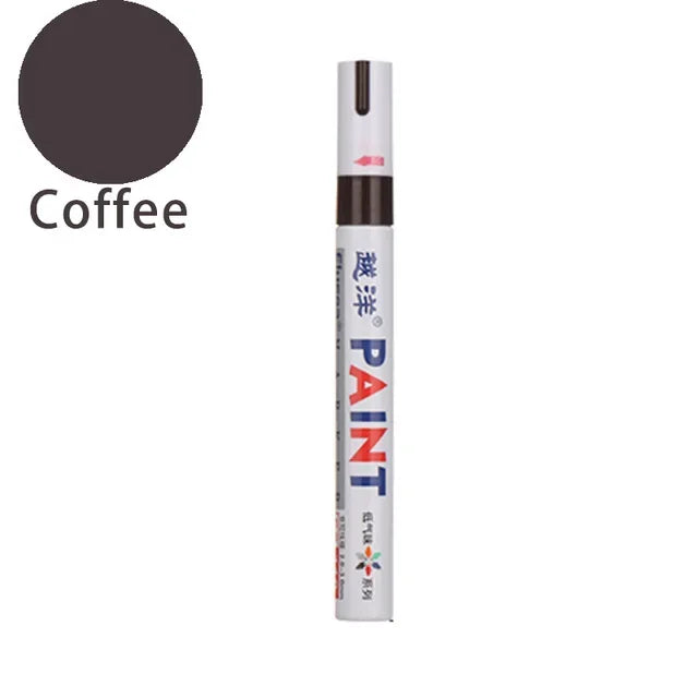 12 Colors White Waterproof Rubber Permanent Paint Marker Pens for Drawing Car Tire Tread Eco-Friendly Tire Painting Highlighter