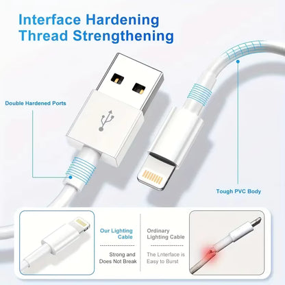 iPhone charger cable lightning data cable original MFi certified USB A charging cable suitable for iPhone 13 12 1