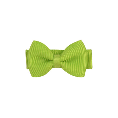 1.2 Inches Solid Colors Mini Hair Bows With Clip For Kids Girls Hairgrips Ribbon Covered Safety Bows Headwear Hair Accessories