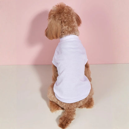 Breathable Dog T-shirt Solid Comfortable Thin Vest For Dogs Cute Summer Pet Clothes Dog Vest Tops Pet Supplies