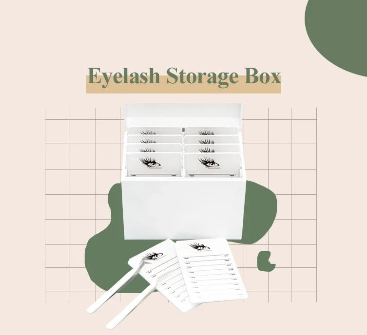 Beauty Salon 10Layers Acrylic Eyelash Extensions Storage Box Lash Tile Palette Box lash boxes packaging wholesale lash supplies