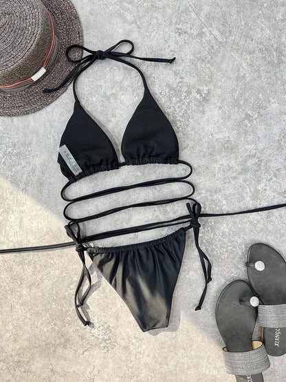 2026 Trikini Thong Bikini String Bandage Swimsuit Women Brazilian Swimwear Female Sexy Bathers Bathing Swimming Swim Suit