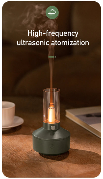 Retro Lamp Aromatherapy Diffuser Air Humidifier Home Room Fragrance USB Electric Ultrasonic Aroma Essential Oil Difusor