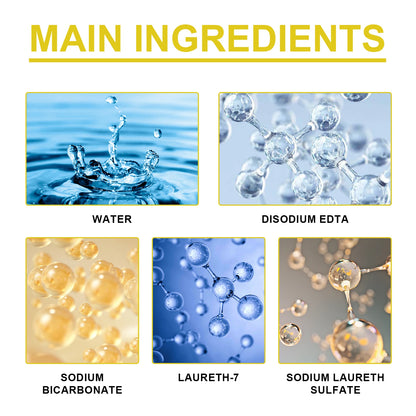Motorcycle Engine Waterless Foam Cleaner, Heavy Duty Grease Remover, No Wipe Head, Car Engine Compartment Degreaser Tools