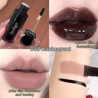 Chocolate Brown Peel Off Lip Stain Waterproof Makeup Matte Khaki Orange Liquid Lipstick Nude Black Tattoo Lips Tint Cosmetic