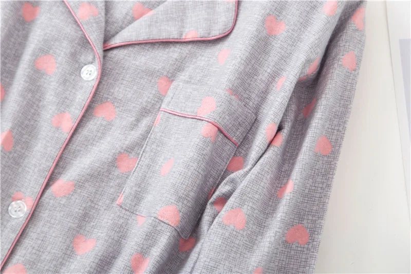 Nightgown 100% Brushed Cotton Nightshirts Women's Sleepwear Long Sleeve Plaid Winter Oversize Sleep Dress Women Home Clothes