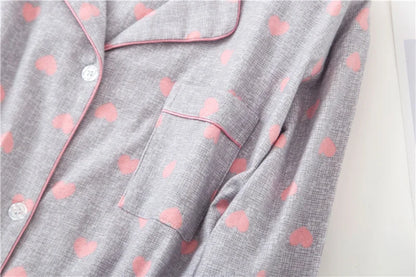 Nightgown 100% Brushed Cotton Nightshirts Women's Sleepwear Long Sleeve Plaid Winter Oversize Sleep Dress Women Home Clothes