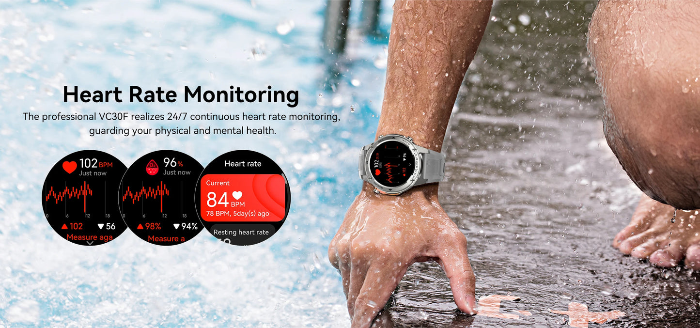LIGE New GPS Tracker Smart Watch Men 466*466 AMOLED Screen Men Watches 50M Waterproof Outdoor Compass 500mAh Battery Smartwatch