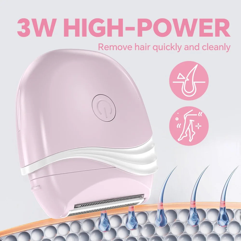 Women's Epilator Electric Hair Shaver Mini Hair Removal Trimmer Portable Body Hair Remover Razor Armpit Arm Leg Hair Epilator