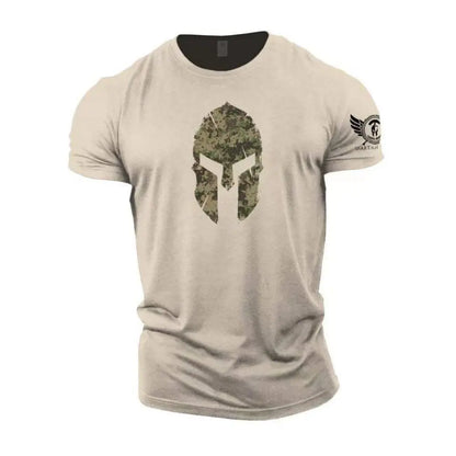 2023 Super New Spartan Warrior Fitness Sports 3D Printed T-shirt Unisex Short Sleeve Breathable Outdoor Casual Street Top 6XL